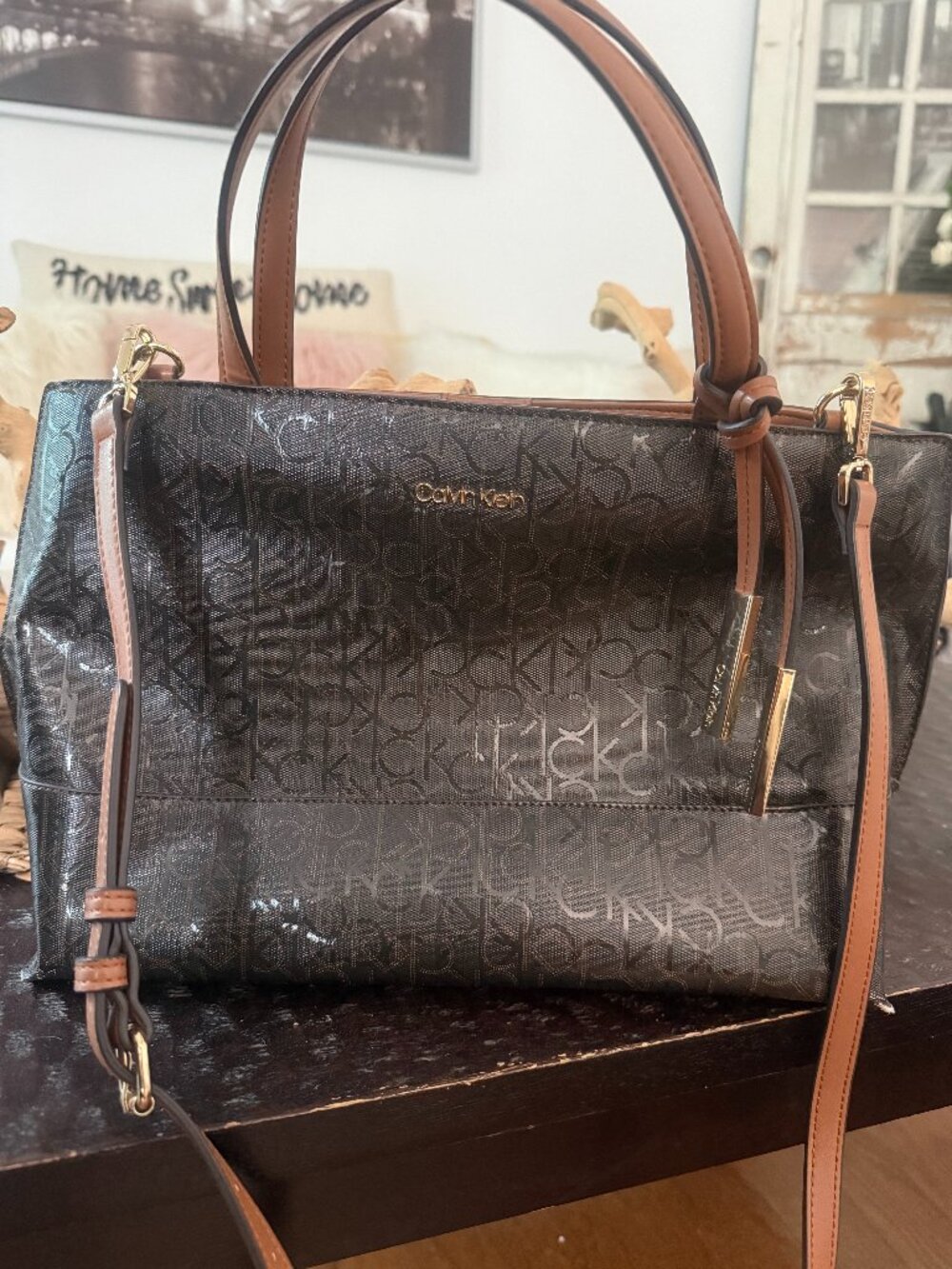 Calvin Klein Dark Brown Tote